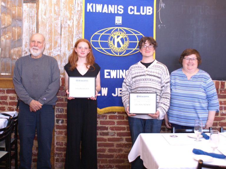 Ewing Kiwanis Club honors students of the month