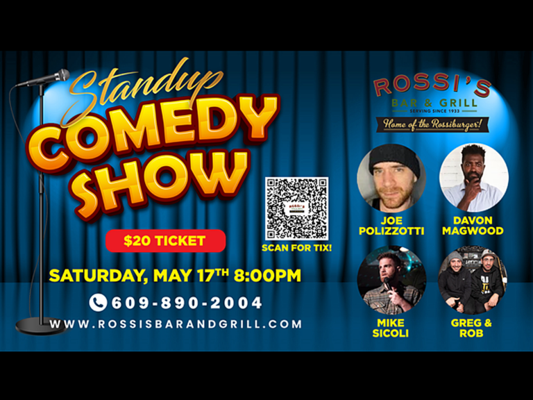Laughter on Tap: Comedy Night Coming to Rossi’s Bar & Grill in Hamilton