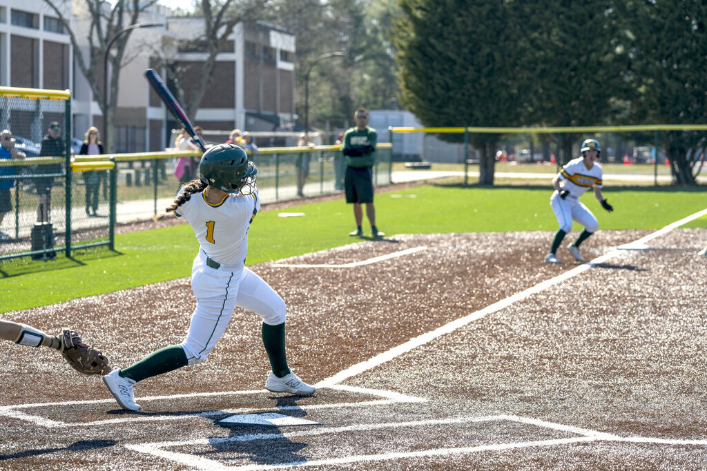 Makenna Spak at bat