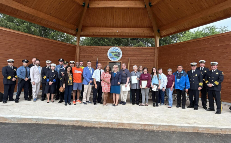 Hopewell Township honors first responders in bandshell ceremony