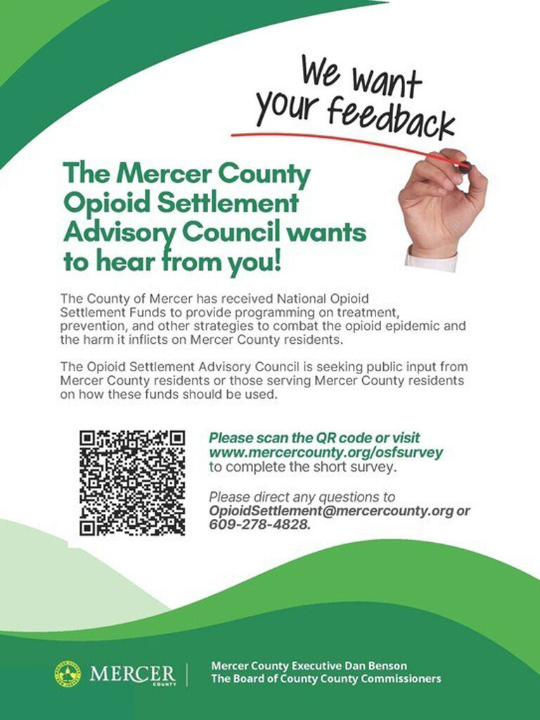 Mercer County Opioid Settlement Advisory Council survey