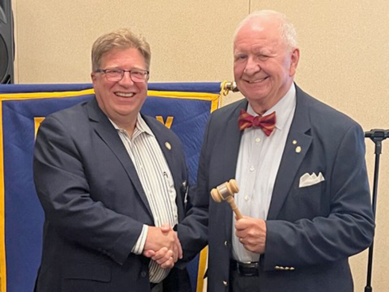 First president retakes role at Rotary Club of Robbinsville Hamilton