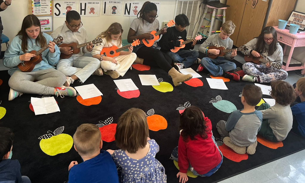 Students at Bear Tavern