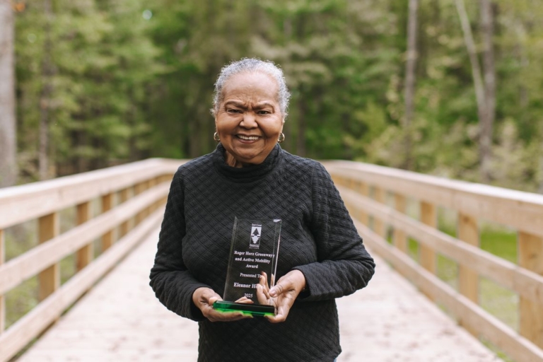 Lawrence Hopewell Trail co-founders honored with Roger Herz award