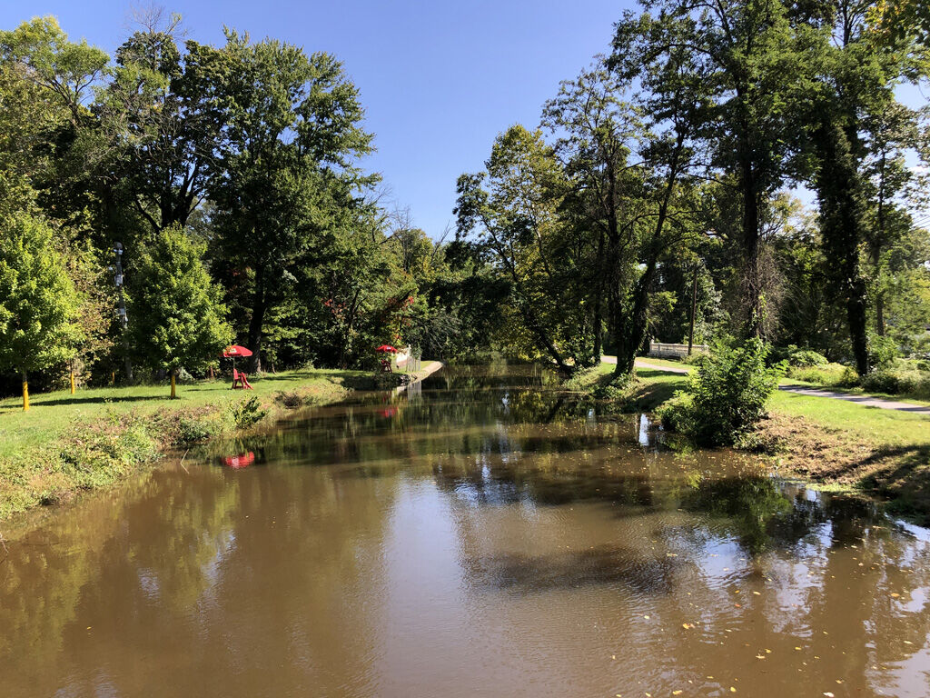 Cadwalader Park pedestrian bridge
