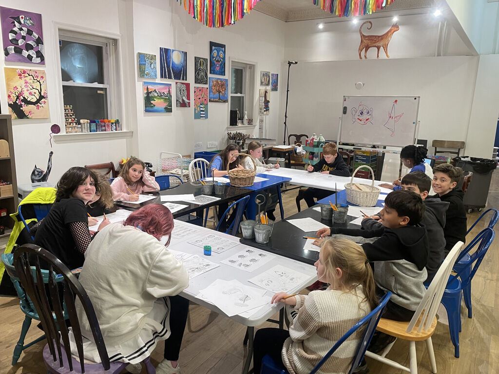 Leaping Dog Sleeping Cat