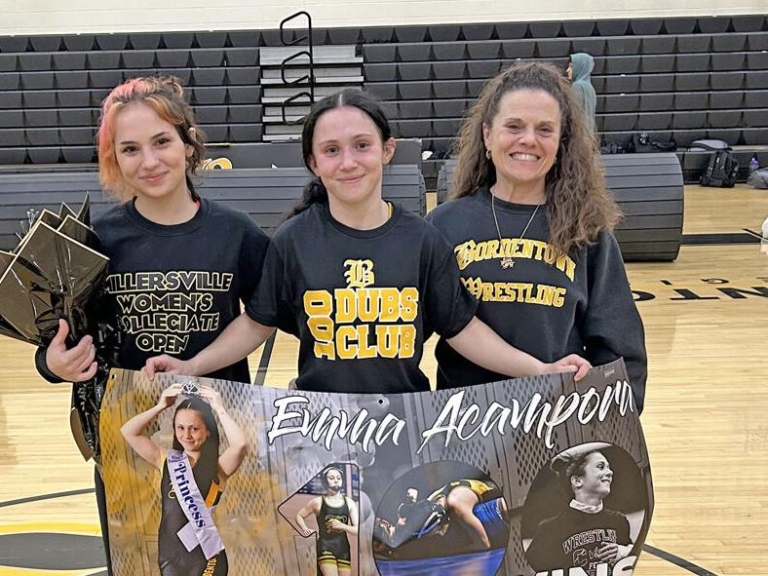 Bordentown’s Acampora notches 100 wins, eyes state wrestling run
