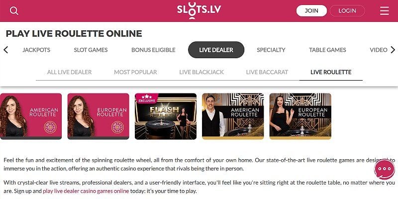 Slots.lv Casino US - Roulette.jpg